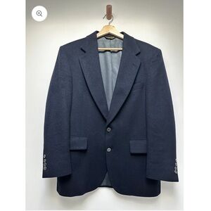 Vintage Navy camel hair blazer